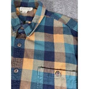 Duluth Trading Co Flannel‎ Shirt Mens 3XL Tall Plaid Relaxed Fit Button Down